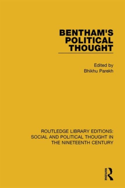 Bentham's Political Thought, Hardback Book