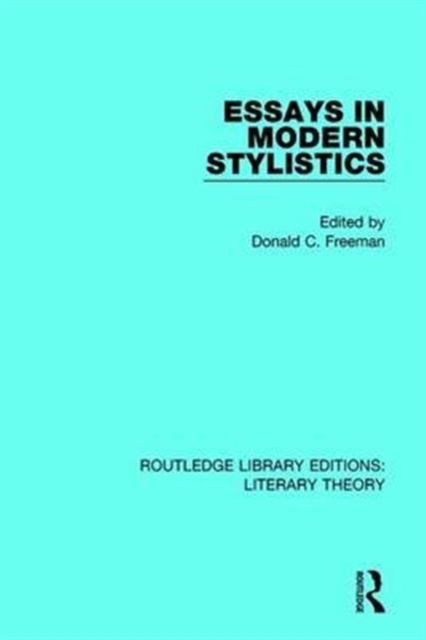 Essays in Modern Stylistics, Hardback Book
