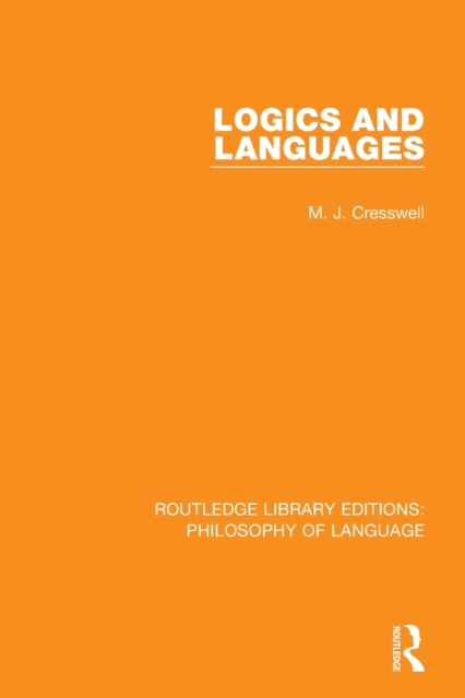 Logics and Languages, Paperback / softback Book