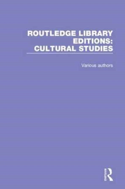 Routledge Library Editions: Cultural Studies, Multiple-component retail product Book