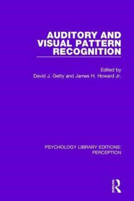 Auditory and Visual Pattern Recognition, Hardback Book