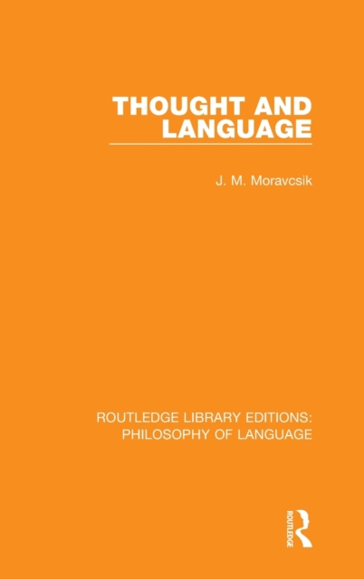 Thought and Language, Hardback Book