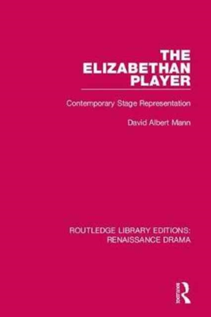 Routledge Library Editions: Renaissance Drama, Multiple-component retail product Book