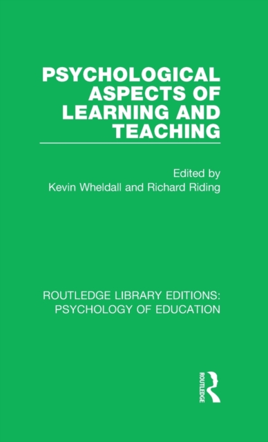 Psychological Aspects of Learning and Teaching, Hardback Book