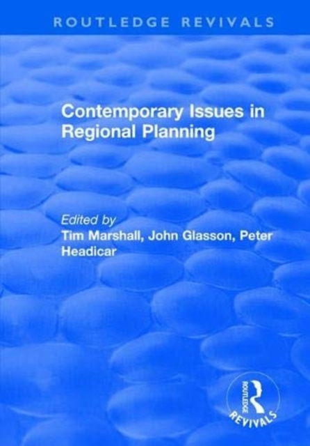 Contemporary Issues in Regional Planning, Paperback / softback Book