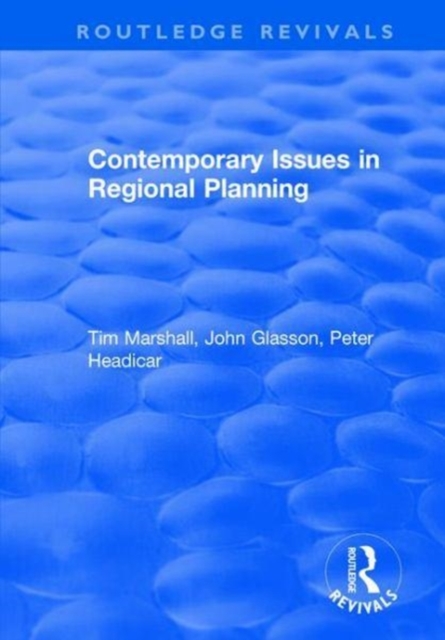 Contemporary Issues in Regional Planning, Hardback Book