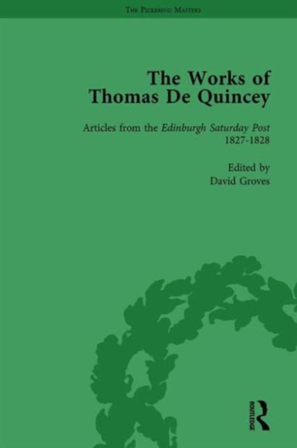 The Works of Thomas De Quincey, Part I Vol 5, Hardback Book