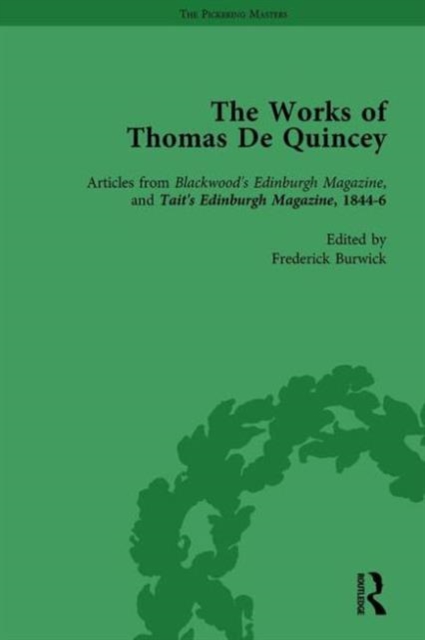 The Works of Thomas De Quincey, Part III vol 15, Hardback Book
