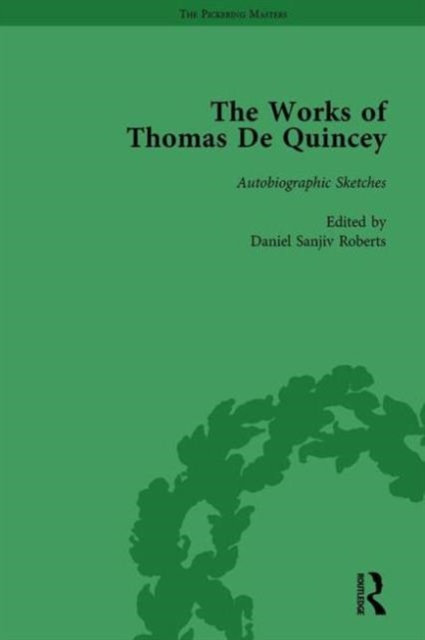 The Works of Thomas De Quincey, Part III vol 19, Hardback Book