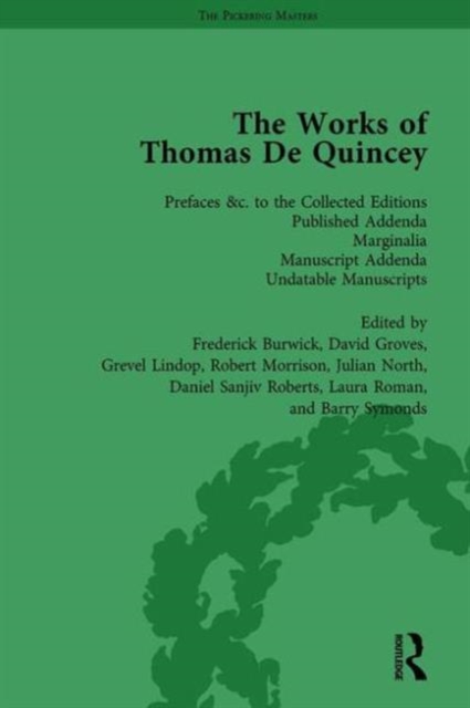 The Works of Thomas De Quincey, Part III vol 20, Hardback Book