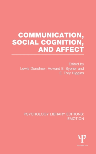 Communication, Social Cognition, and Affect, Hardback Book