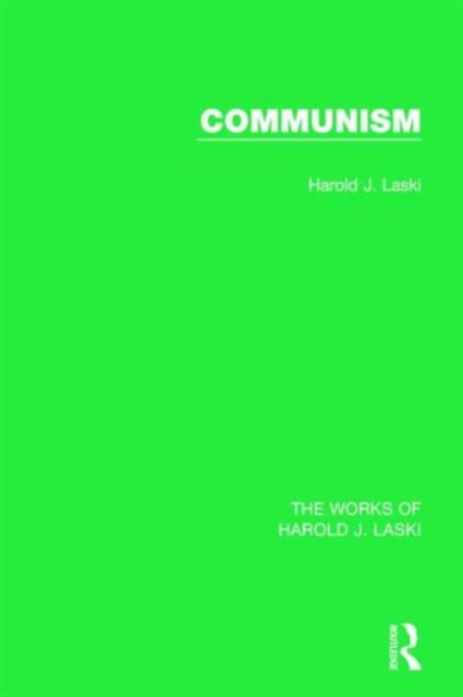 Communism (Works of Harold J. Laski), Paperback / softback Book
