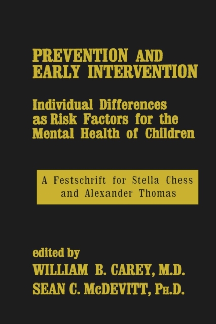 Prevention And Early Intervention, Paperback / softback Book
