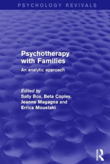 Psychotherapy with Families : An Analytic Approach, Hardback Book