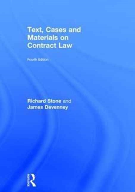 Text, Cases and Materials on Contract Law, Hardback Book