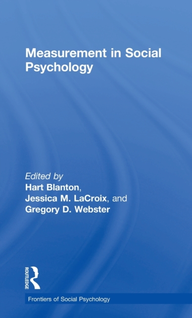 Measurement in Social Psychology, Hardback Book