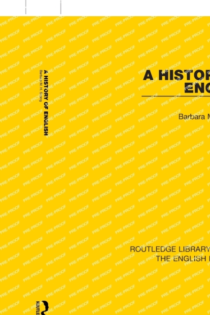 A History of English (RLE: English Language), Paperback / softback Book