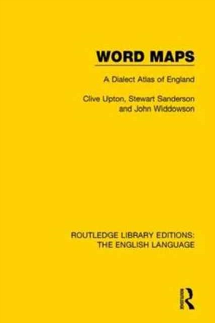 Word Maps : A Dialect Atlas of English, Paperback / softback Book