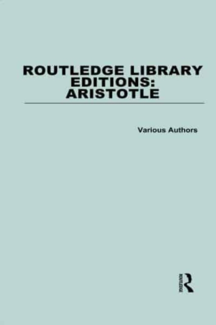 Routledge Library Editions: Aristotle, Multiple-component retail product Book