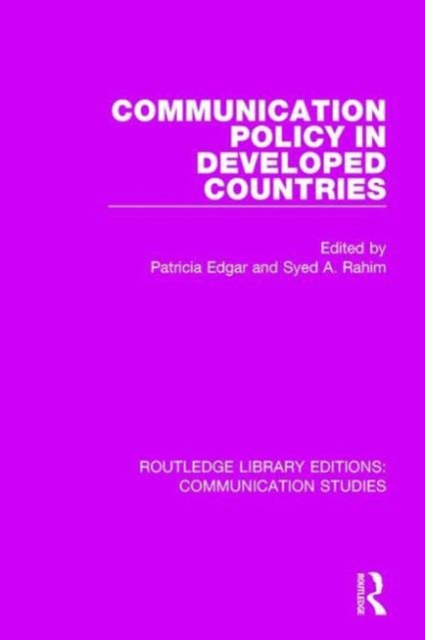 Communication Policy in Developed Countries, Hardback Book