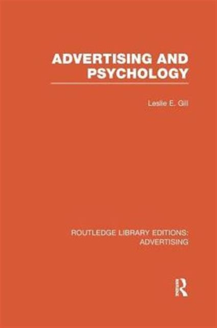 Advertising and Psychology, Paperback / softback Book