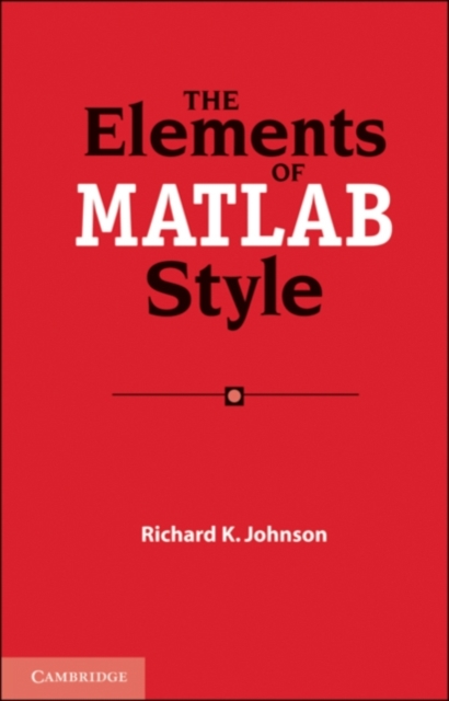 Elements of MATLAB Style, PDF eBook
