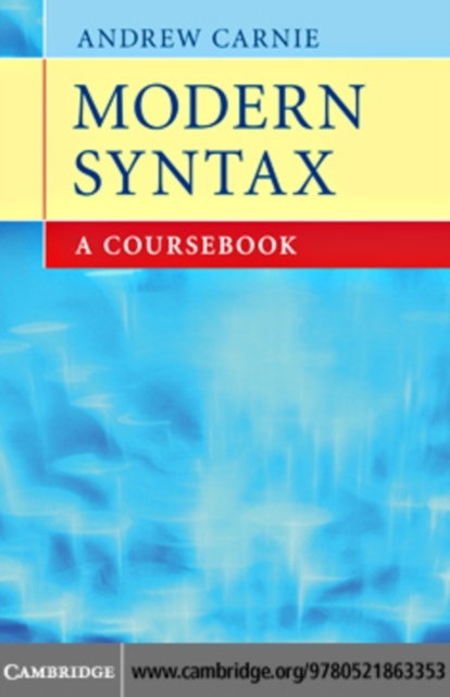 Modern Syntax : A Coursebook, PDF eBook