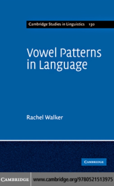 Vowel Patterns in Language, PDF eBook