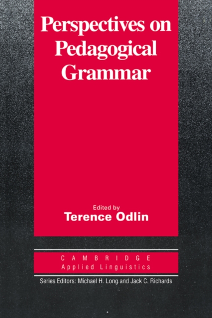 Perspectives on Pedagogical Grammar, PDF eBook