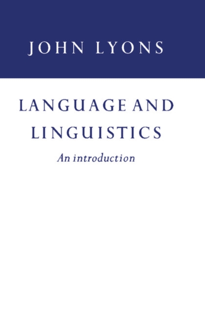 Language and Linguistics, EPUB eBook