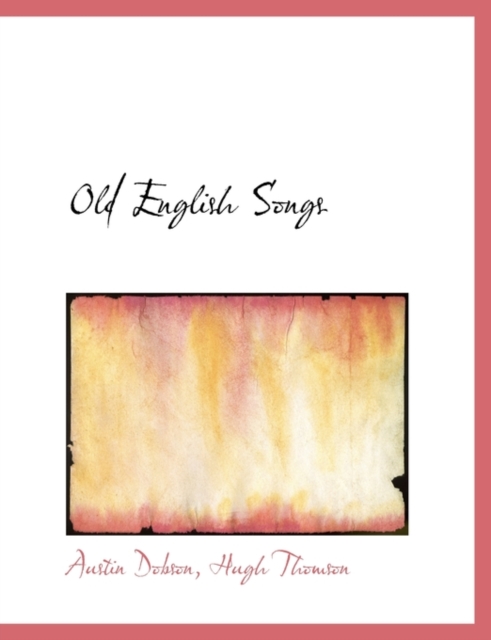Old English Songs, Paperback / softback Book