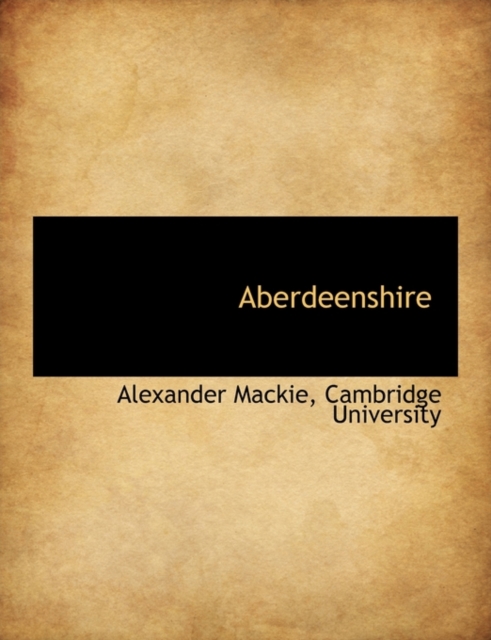 Aberdeenshire, Paperback / softback Book