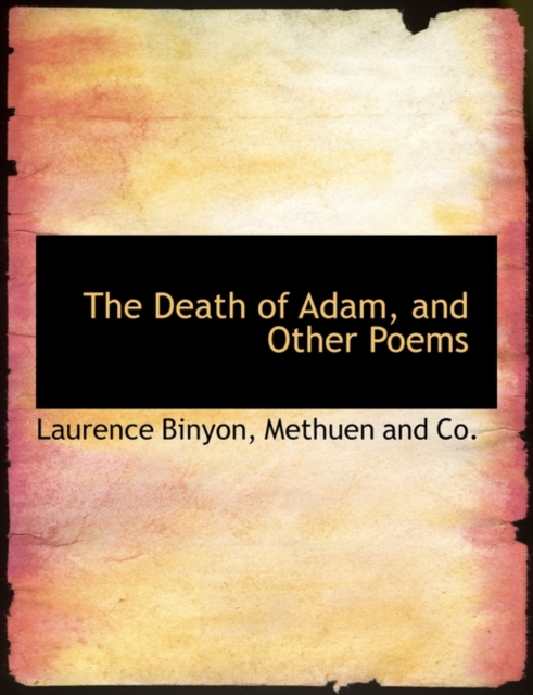 The Death of Adam, and Other Poems, Paperback / softback Book