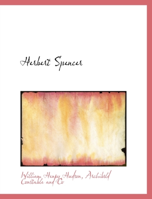 Herbert Spencer, Paperback / softback Book