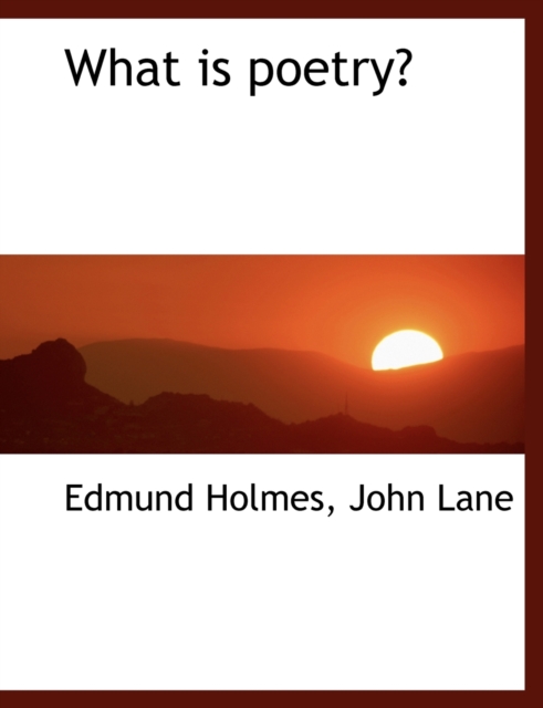 What Is Poetry?, Paperback / softback Book