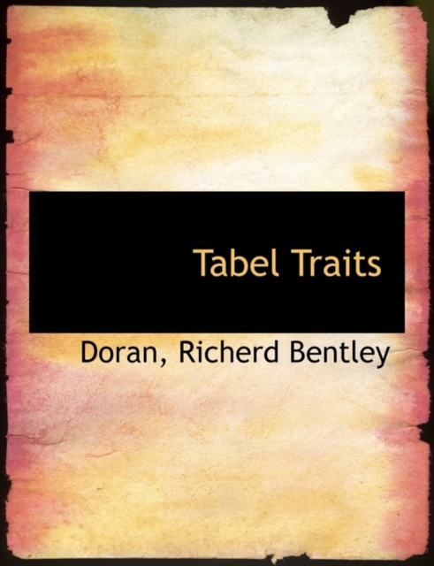 Tabel Traits, Paperback / softback Book