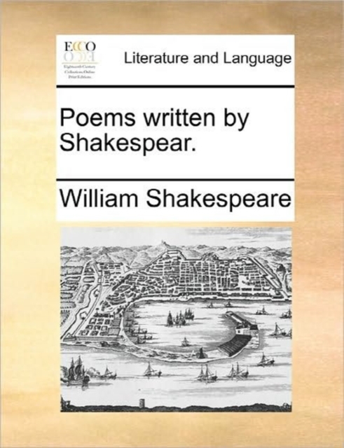 Poems Written by Shakespear., Paperback / softback Book