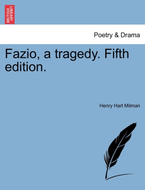 Fazio, a Tragedy. Fifth Edition., Paperback / softback Book