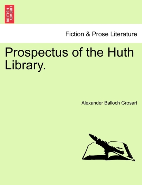 Prospectus of the Huth Library., Paperback / softback Book