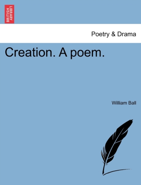 Creation. a Poem., Paperback / softback Book