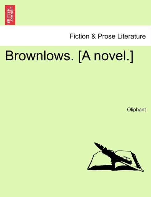 Brownlows. [A Novel.], Paperback / softback Book