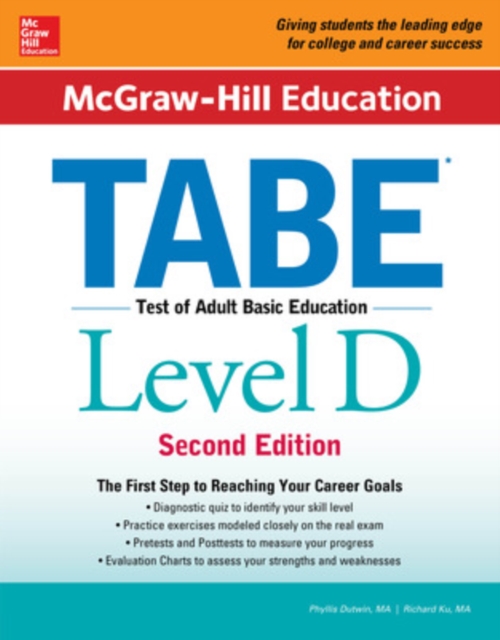 McGraw-Hill Education TABE Level D, Second Edition, Paperback / softback Book