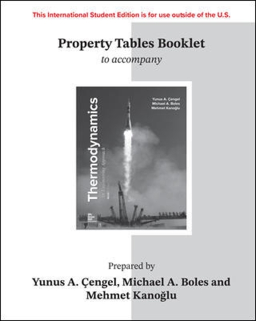 ISE Property Tables Booklet for Thermodynamics: An Engineering Approach, Paperback / softback Book