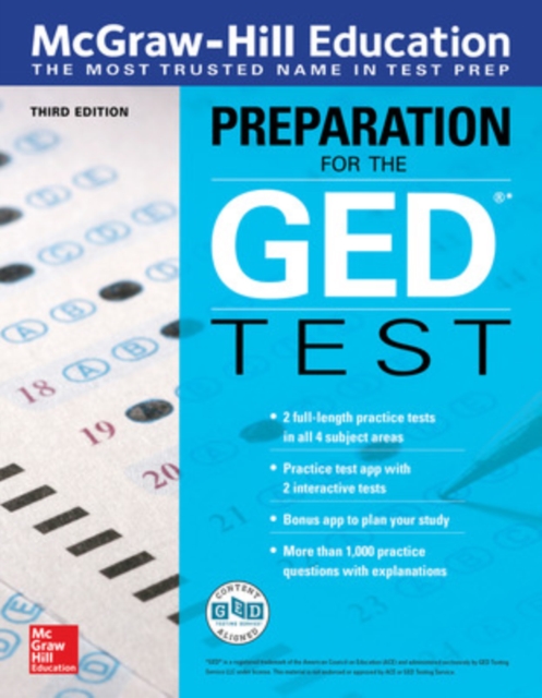 McGraw-Hill Education Preparation for the GED Test, Third Edition, Paperback / softback Book