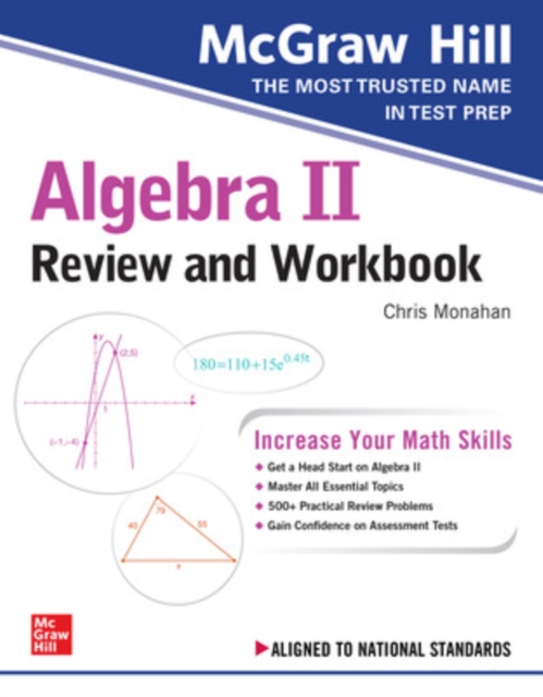 McGraw-Hill Education Algebra II Review and Workbook, Paperback / softback Book
