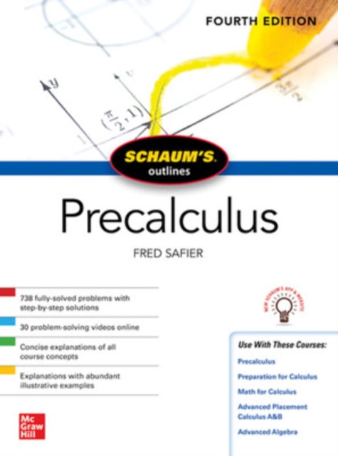 Schaum's Outline of Precalculus, Fourth Edition, Paperback / softback Book