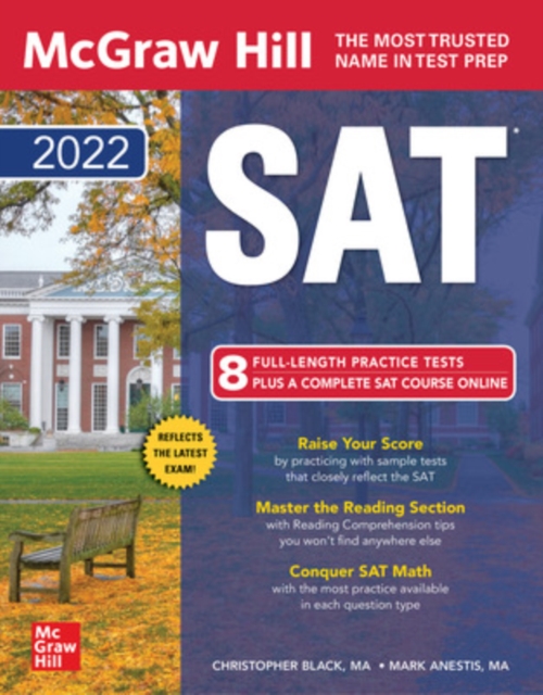 McGraw-Hill Education SAT 2022, Paperback / softback Book