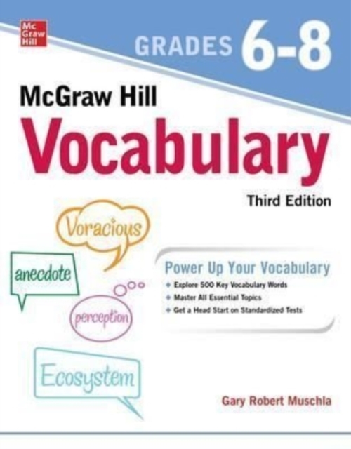 McGraw Hill Vocabulary Grades 6-8, Third Edition, Paperback / softback Book