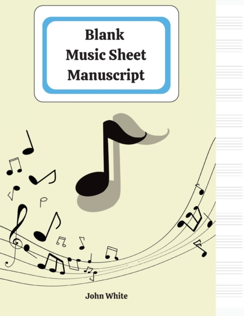 Blank music sheet notebook for musicians, Paperback / softback Book