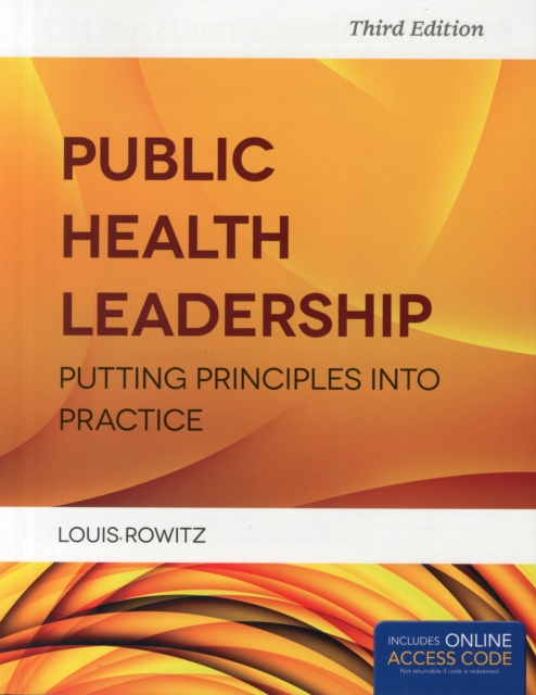 Public Health Leadership, Hardback Book